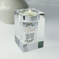 Personalised Botanical Memorial Glass Tealight Holder Extra Image 3 Preview